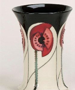 Cinco Red Vase