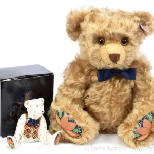 Steiff  661464 The Royal Crown Derby Teddy Bear Boxed