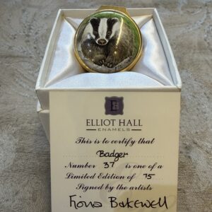 Badger Trinket Box Elliot Hall Enamels