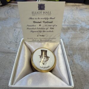 Brunel Portrait Box By Elliot Hall Enamels